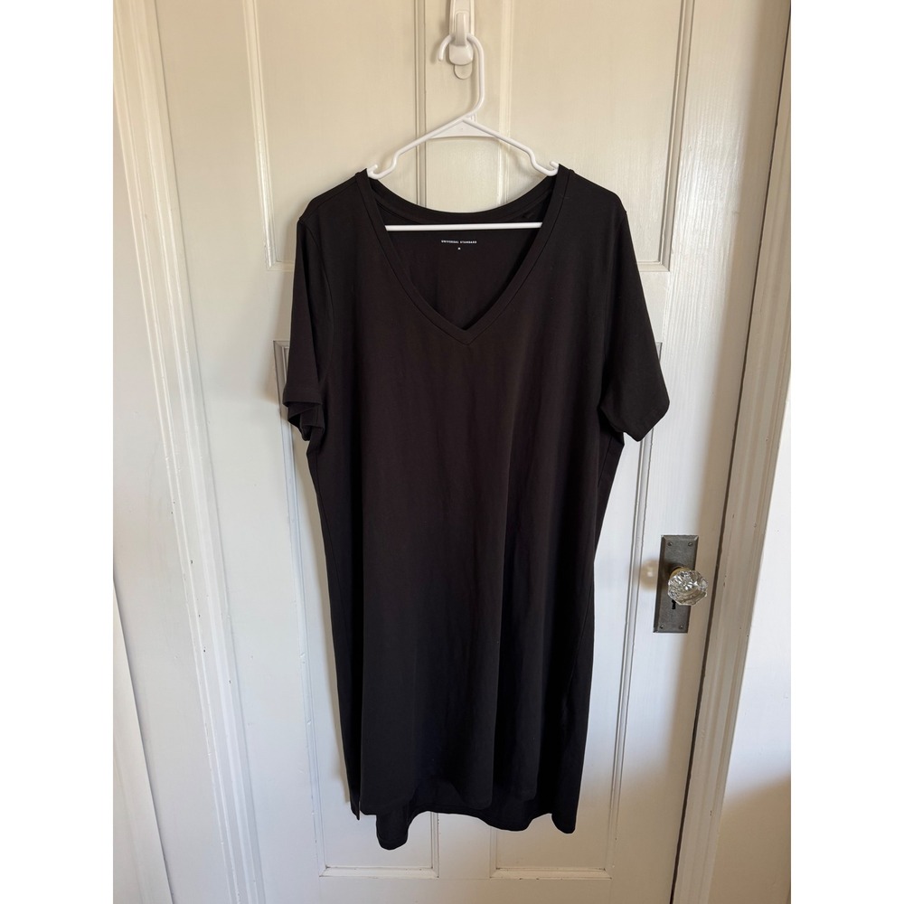Universal Standard black t-shirt dress